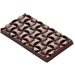 Martellato Polycarbonate Chocolate Mold, WAVE Bar, 3 Cavities 