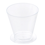 Martellato Round Dessert Cups Clear Plastic, 3" Dia x 2 7/8" H 150 ml. (5 oz) Capacity - Pack of 100