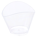 Martellato Transparent "Wave" Dessert Cups, 120ml (4 oz.) capacity