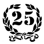 Martellato Wreath-25 Plastic Decorating Cake Stencil