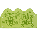 Marvelous Molds Happy Birthday Stars Silicone Onlay