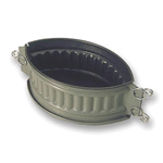 Matfer NONSTICK OVAL PATE MOLD, Length 8 1/4", width 5 1/2", height 3 1/2"