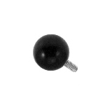 Meat Pusher Knob, Male (Round)-Black for Berkel Meat Slicers OEM # 2275-00043