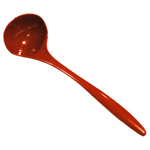 Melamine Ladle, 11" Overall Length, Red