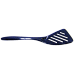 Melamine Slotted Turner, 12-1/2" Overall Length, cobalt blue