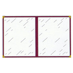 Menu Solutions Menu Cover, Double Pocket, Four Viewing Sides, 8-1/2" x 11"