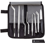 Mercer Culinary 35152 Plating Tongs Set with Storage Bag
