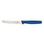 Mercer Culinary Serrated Bar Knife, Blue Handle, 4-1/3" Blade