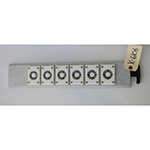Mimac Die For Wire Cut Depositor, 6 Fluted Circle Holes 1-1/2" Dia. Used Excellent Condition