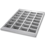 Mini-Loaf Pan Rectangular Shape Glazed 28 Cups