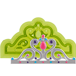 Mini-Majestic-Tiara Silicone Fondant Mold by Marvelous Molds