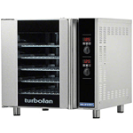 Moffat G32D5/2C(P) Turbofan LP Gas Digital Full Size 5 Pan Convection Oven - Double Deck With Stacking Kit and Casters