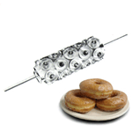 Moline 836335P Round Donut Cutter (for Machine Use) - Polyethylene White - 2-3/4"; 7 Cups Wide