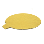 Mono-Board Gold Oval with Tab; 3-7/8" x 2-1/2" - Pack of 25