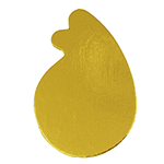 Mono-Boards Gold Teardrop with Tab - Case of 500