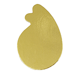 Mono-Boards Gold Teardrop with Tab - Pack of 25