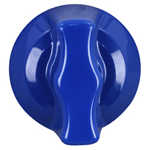 Montague OEM # 11790-0, 2 15/16" Blue Oven Burner Valve Knob (Off-On)