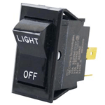 Montague OEM # 23129-0 / 01293-9 / 1293-9 / EV-17-3 / V17-3, Momentary On/Off Rocker Switch - 15A/125V 10A/250V