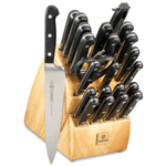 Mundial 5100 Series Black 24-Piece Block Knife Set