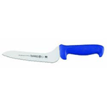 Mundial 7 Inch Offset Serrated Edge Sandwich Knife, Blue