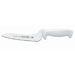 Mundial 7" Offset Serrated Edge Sandwich Knife, White