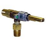 Natural Gas Burner Valve - 1/4" Gas In / Out