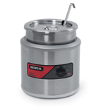 Nemco 6100A-ICL Round Warmer 7 Quart w/Inset, Cover, Ladle