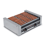 Nemco 8010 Hot Dog Roller Grill, Chrome Rollers - 10 Hot Dogs Capacity