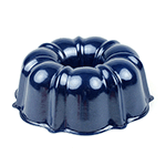 Nordicware Navy Blue Bundt Cake Pan, 6-Cup, Non Stick, Lightweight