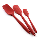 Norpro Red Silicone Spatula Set, 3 Piece Set