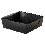 Novacart Black Easybake Square Paper Baking Mold, 4-1/4" x 1-1/2" - Case of 360