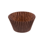 Novacart Brown Disposable Paper Baking Cup, 2-1/4" Bottom x 1-7/8" High - Case of 11400