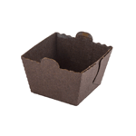 Novacart Dark Brown Disposable Easybake Cube, 1-13/16" x 1-13/16" x 1-1/2" high - Case of 1440