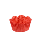 Novacart Disposable Red Paper Petal Baking Cups, 2" Bottom x 1 1/4" High - Case of 10000