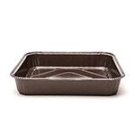 Novacart OP175 Brown Square Paper Baking Mold, 6.9 x 6.9 x 1.3 - Case of 500