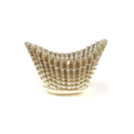Novacart Gold Pattern Boat Shaped Paper Cup, 1-3/4" Base Dia., 1-5/16" Highest Point, 5/16" Lowest Point, Pack of 200