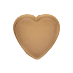 Novacart Heart Paper Baking Mold, 5 1/8" x 5" x 1 5/16" High, Case of 300