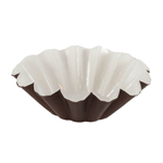 Novacart Jumbo Brioche Floret Disposable Baking Cup, 3-1/2" Bottom Dia, 7" Top Dia., 2-3/4" High, Pack of 12