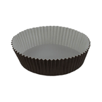 Novacart Optima Brown Round Baking Mold, 2-3/4" x 15/16" - Case of 2520