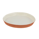 Novacart Optima Round Disposable Baking Mold with Fluted Sides; 9-1/2" Dia. x 1-1/8" High - Case of 360