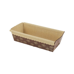 Novacart Paper Disposable Loaf Baking Mold 6" x 2.5" x 2" High - Case of 1000