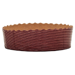 Novacart Round Brown Paper Baking Mold, 4" x 1-1/4" - Pack of 20