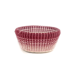 Novacart Round Paper Cup, Burgundy Patterned Outside, 2" Base Diameter, 1 3/8" High, Case of 2000