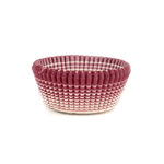 Novacart Round Paper Cup, Burgundy Patterned Outside, 1-3/4" Base Diameter, 7/8" High, Pack of 200