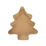 Novacart Small Christmas Tree Paper Dispoable Baking Pan, 6-1/4" x 5-1/2" x 1-3/8" High, Pack of 12