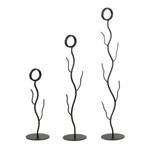 Number Stand, Black-Powder-Coated Metal, Branch Style