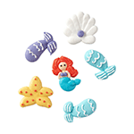 O'Creme Assorted Sea Creature Royal Icing Decorations, Set of 20