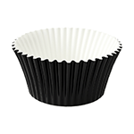 O'Creme Black Foil Cupcake Liner, 2" Diameter - Pack of 500
