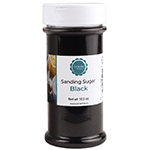 O'Creme Black Sanding Sugar, 10.5 oz.