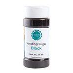 O'Creme Black Sanding Sugar, 3.5 oz.